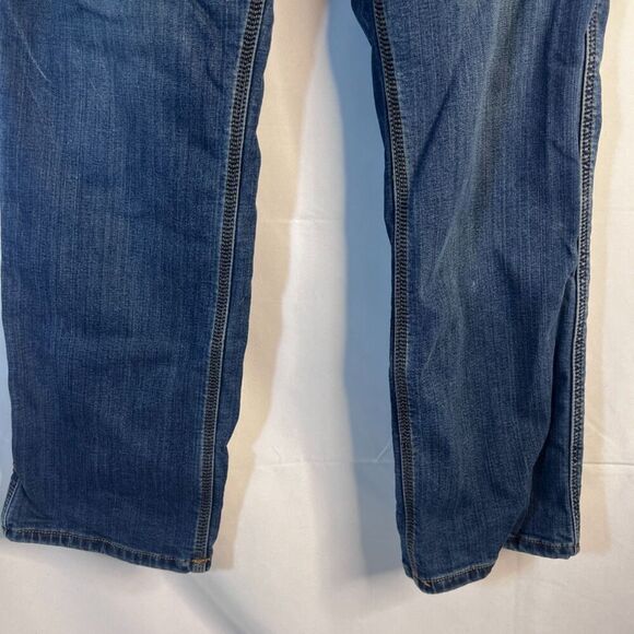 Carhartt Relaxed Fit Flannel Lined Denim Blue Jeans Size 16 Regular - Picture 5 of 13